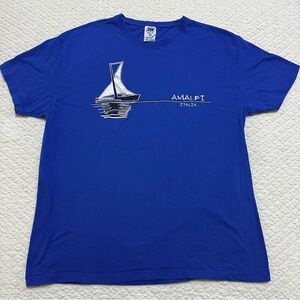 JHK Brand Amalfi, Italia Blue Short Sleeve T-Shirt Size  XL